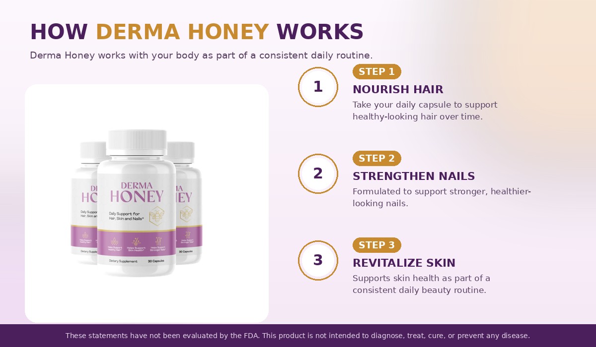 How Derma Honey supports hair, skin and nails